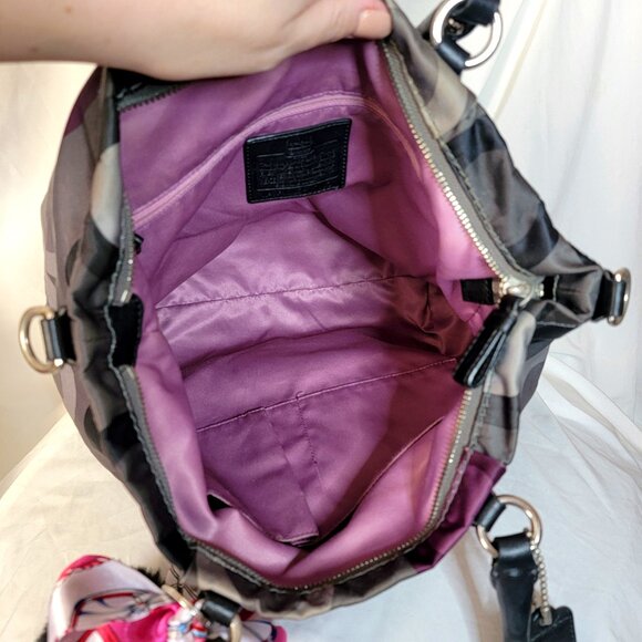 Coach Madison Sophia 2010 Sateen Clover Tote / Crossbody Bag ~ Retail $249 - Picture 9 of 9